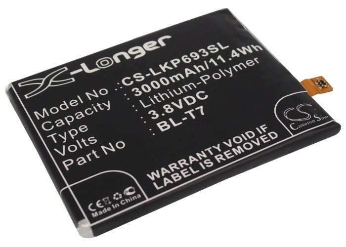 CS-LKP693SL : Battery for LG Optimus G2, D802TA, DS1203 and others - Replaces LG BL-T7