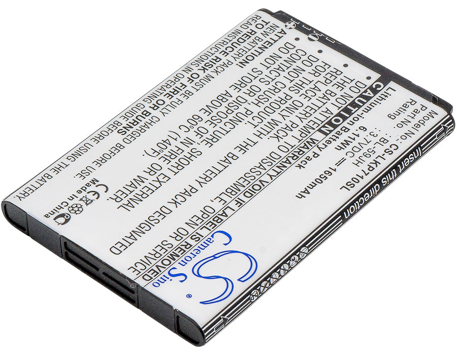 CS-LKP710SL : Battery for Verizon ENACT, Lucid 2, VS870 - Replaces Verizon EAC61998402, BL-59JH