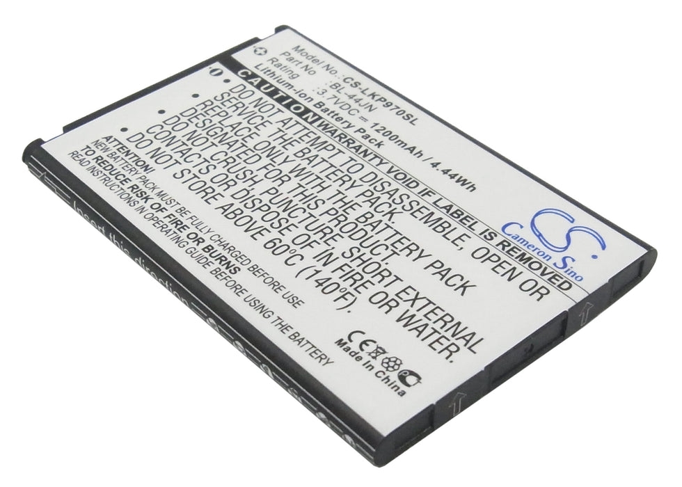 CS-LKP970SL : Battery for T-Mobile LGE739, myTouch - Replaces LG BL-44JN, EAC61679601, 1ICP5/44/65 and others