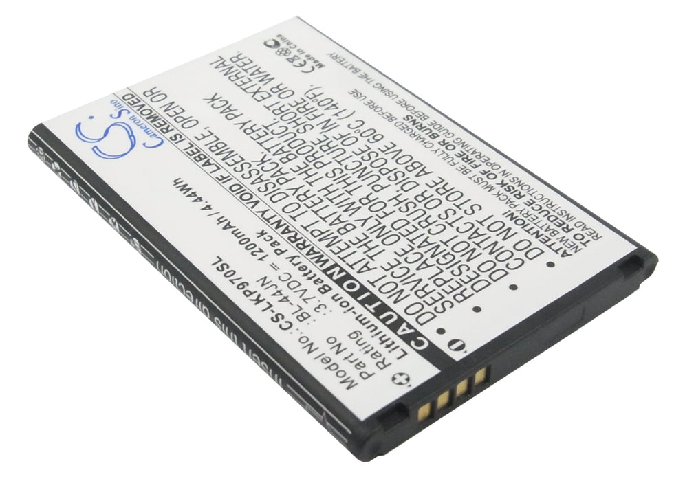 CS-LKP970SL : Battery for T-Mobile LGE739, myTouch - Replaces LG BL-44JN, EAC61679601, 1ICP5/44/65 and others