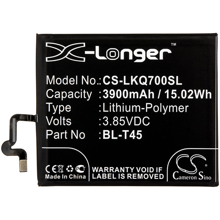 CS-LKQ700SL : Battery for LG Q70, X540EMW, K50S 2019 and others - Replaces LG BL-T45, EAC64578501