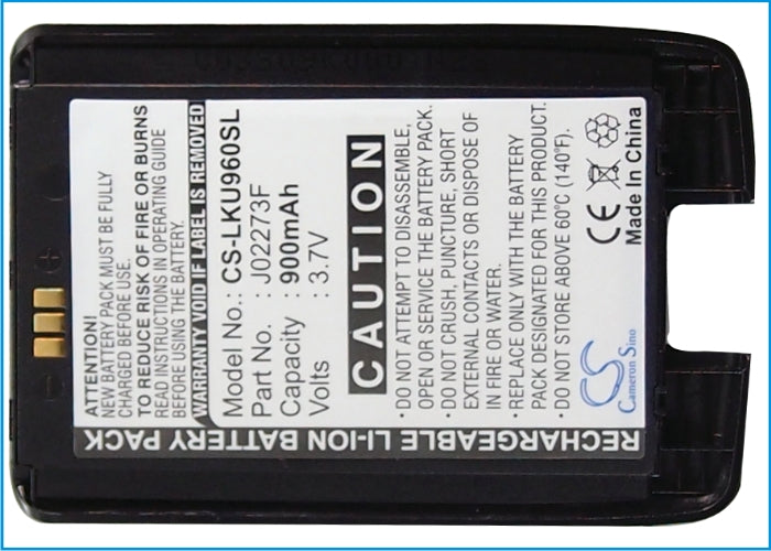 CS-LKU960SL : Battery for LG KU960 - Replaces LG LGLP-GBGM