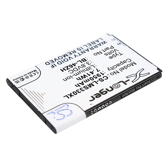 CS-LMS330XL : Battery for LG Treasure, L51AL, Escape 3 and others - Replaces LG BL-46ZH, EAC63079701