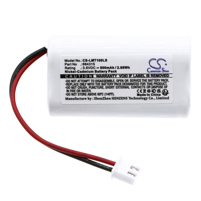 CS-LMT100SL : 3.6v Ni-Cd battery for emergency lighting, replaces Lumenxl, Unitech, TOPA etc.