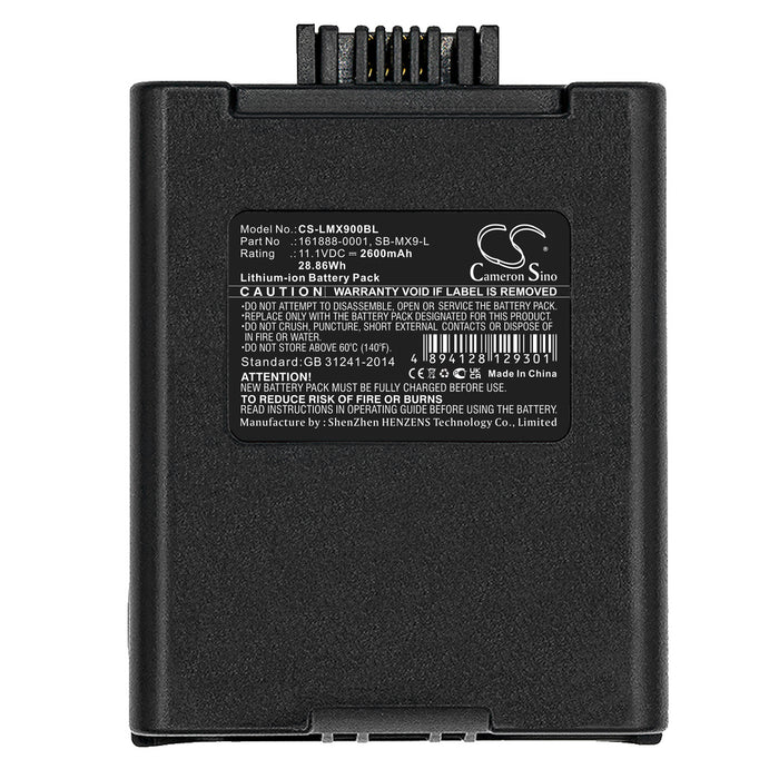 CS-LMX900BL : Battery for Honeywell MX9383, MX9382, MX9381 and others - Replaces Honeywell 161888-0001, SB-MX9-L, 161915-0001