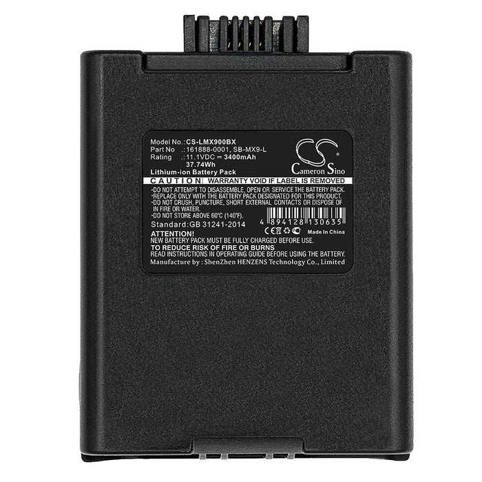 CS-LMX900BX : Battery for Honeywell MX9383, MX9382, MX9381 and others - Replaces Honeywell 161888-0001, SB-MX9-L, 161915-0001