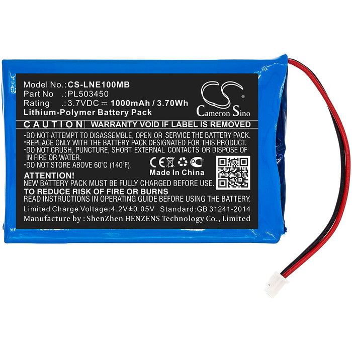 CS-LNE100MB : Battery for Luvion Grand Elite, Grand Elite Baby Monitor - Replaces Luvion PL503450