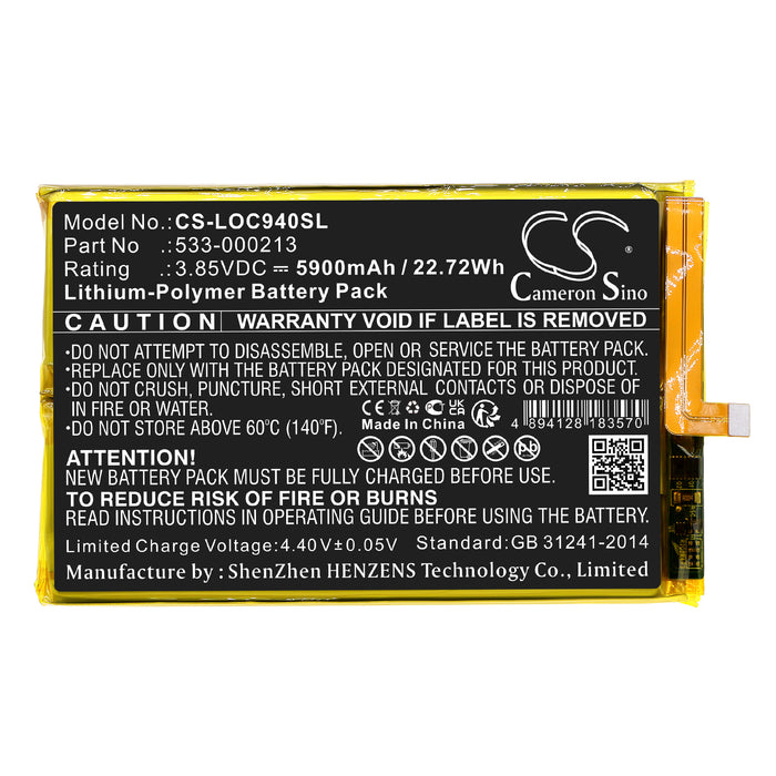 CS-LOC940SL : Battery for Logitech G Cloud, 940-000198, GR0006 - Replaces Logitech 533-000213