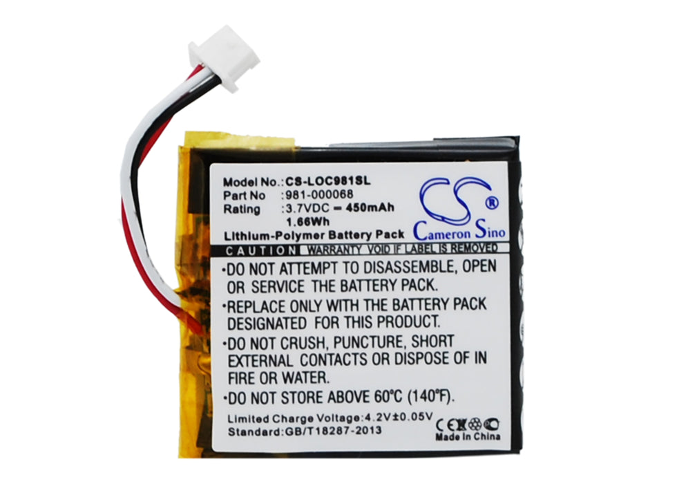 CS-LOC981SL : Battery for Logitech ClearChat PC, 981-000068, 981-000069 and others - Replaces Logitech 981-000068