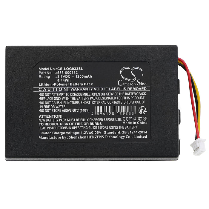 CS-LOG933SL : Battery for Logitech G933, G533, G935 and others - Replaces Logitech 533-000132