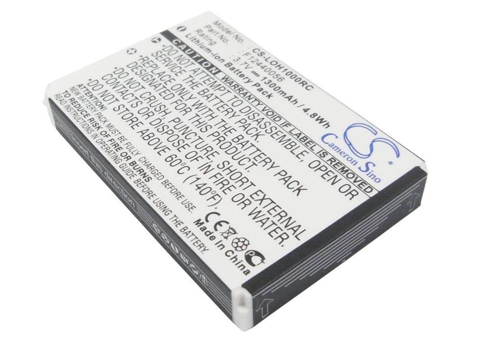 CS-LOH1000RC : Battery for Logitech Harmony 1000 Remote, Harmony 1100 Remote, Harmony 1100i Remote and others - Replaces Logitech F12440056, K398, 190582-0000 and others