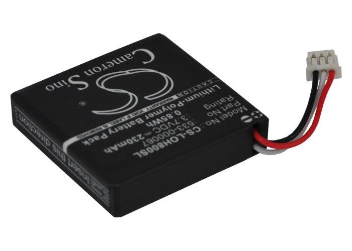 CS-LOH800SL : Battery for Logitech H800 - Replaces Logitech 533-000067, AHB472625PST, L/N: 1109 and others