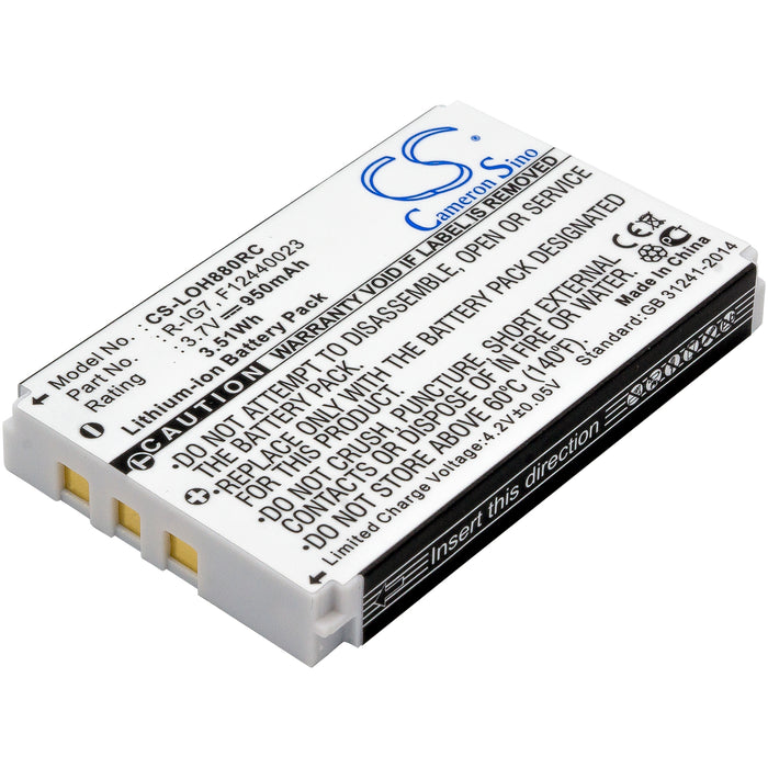 CS-LOH880RC : Battery for Harman Kardon TC30 - Replaces Logitech 190304-200, R-IG7, F12440023 and others