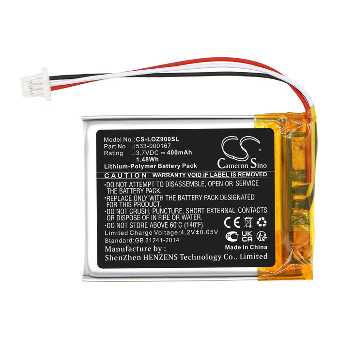 CS-LOZ900SL : Battery for Logitech Zone,  Zone 900 - Replaces Logitech 533-000167,  383040