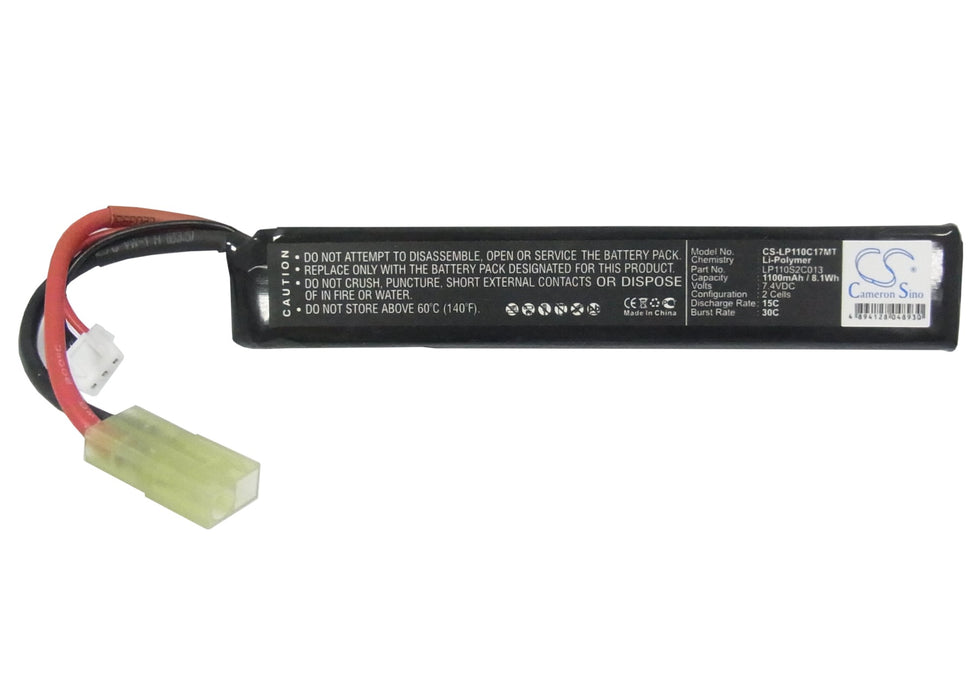 CS-LP110C17MT : Battery for Airsoft Guns CS-LP110C17MT - Replaces Airsoft Guns LP110S2C013