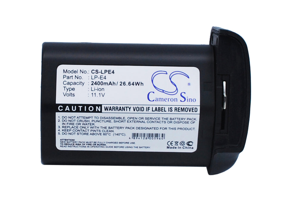 CS-LPE4 : Battery for Canon EOS-1D MarkIII, EOS-1D Mark IV, EOS-1Ds Mark III and others - Replaces Canon LP-E4