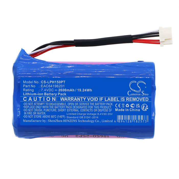 CS-LPH150PT : Battery for LG PH150, PH150G - Replaces LG EAC64198201