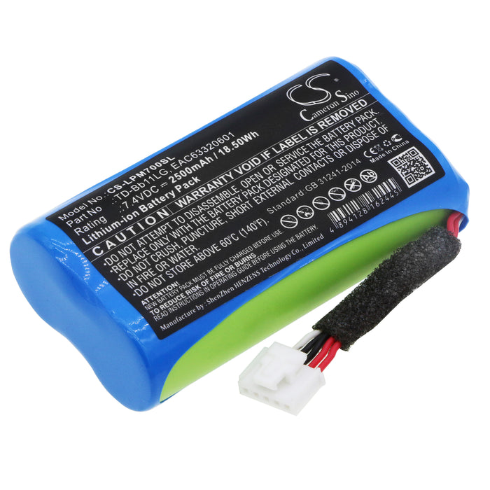 CS-LPM700SL : Battery for LG Music Flow P7, NP7550, PJ9 and others - Replaces LG TD-Bb11LG, EAC63320601, EAC63918901