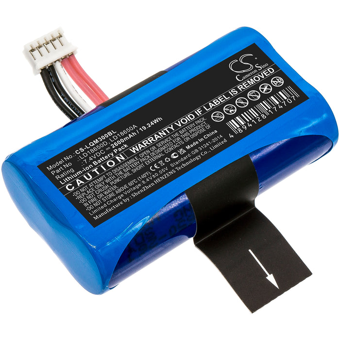 CS-LQM300BL : Battery for Landi A8, E350, E550 - Replaces Landi LD18650D, LD18650A