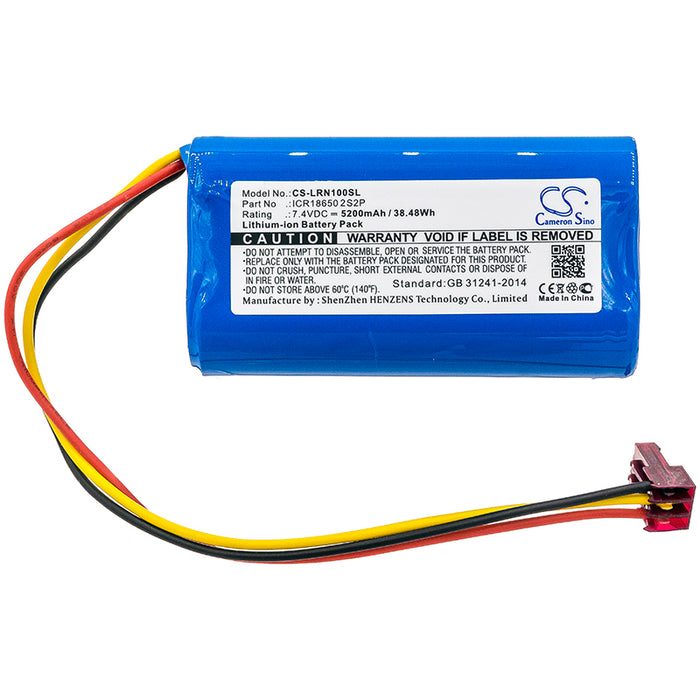 CS-LRN100SL : Battery for Lazer Runner Compatible 6800 mAh 4 Cell Li-Ion Battery Pack - Replaces Lazer Runner ICR18650 2S2P