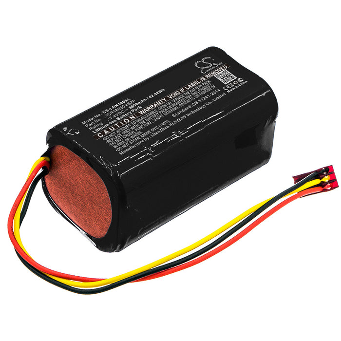 CS-LRN100XL : Battery for Lazer Runner Compatible 6800 mAh 4 Cell Li-Ion Battery Pack - Replaces Lazer Runner ICR18650 2S2P