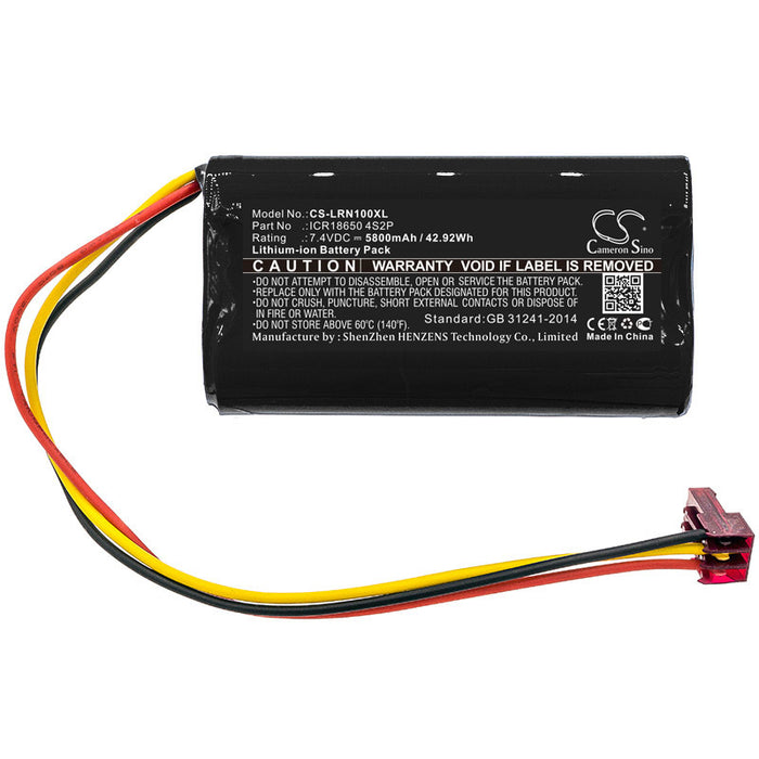 CS-LRN100XL : Battery for Lazer Runner Compatible 6800 mAh 4 Cell Li-Ion Battery Pack - Replaces Lazer Runner ICR18650 2S2P