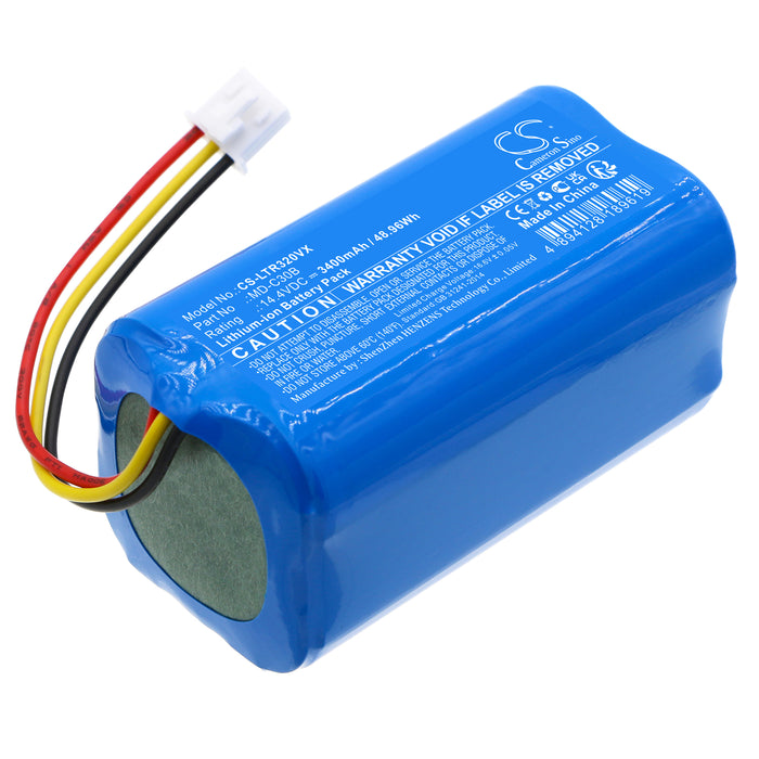 CS-LTR320VX : Battery for Liectroux E30, C30B, C30B 2D and others - Replaces Liectroux MD-C30B