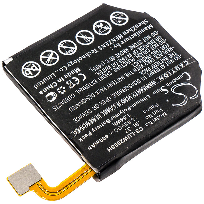 CS-LUW200SH : Battery for LG Watch Urbane 2nd Edition LTE, W200, W280 and others - Replaces LG BL-S7