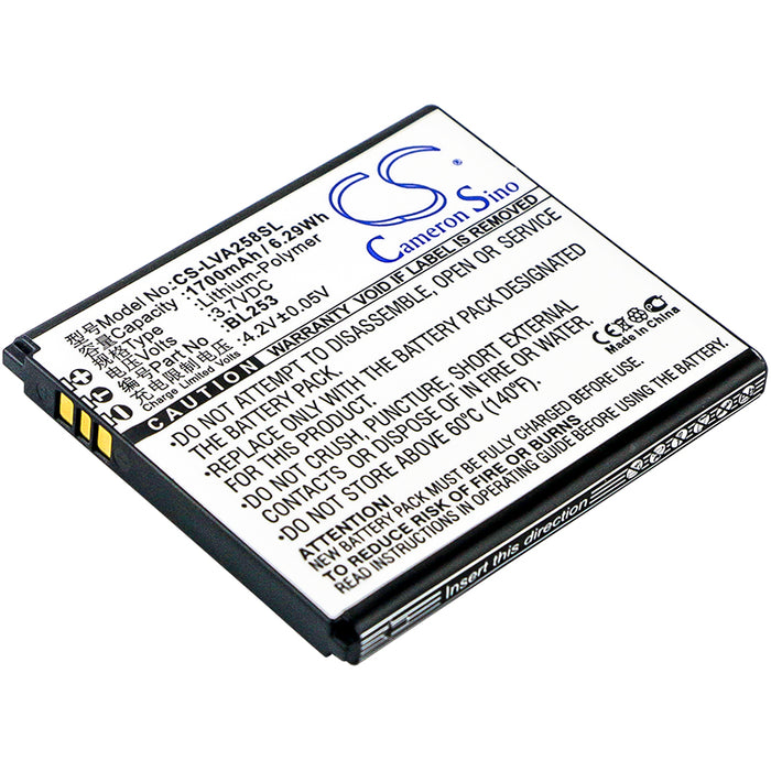 CS-LVA258SL : Battery for Lenovo A2580, A2860 - Replaces Lenovo BL253