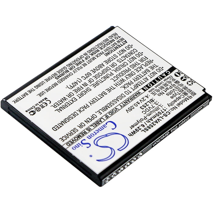 CS-LVA258SL : Battery for Lenovo A2580, A2860 - Replaces Lenovo BL253