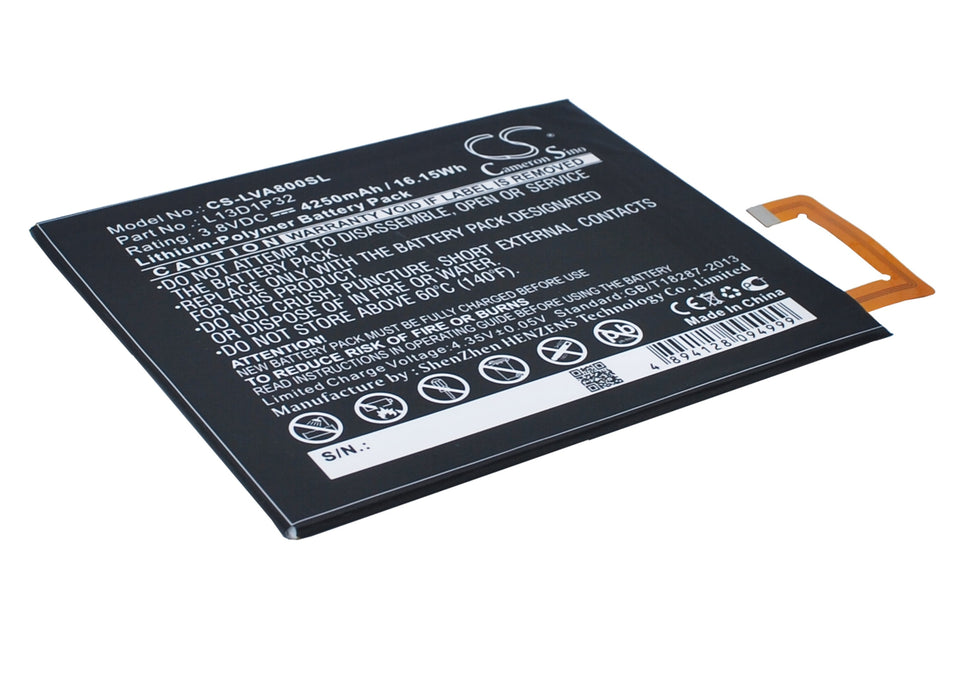 CS-LVA800SL : Battery for Lenovo IdeaPad A8, IdeaPad A8-50, IdeaPad A5500 and others - Replaces Lenovo L13D1P32