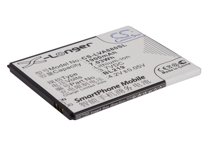 CS-LVA880SL : Battery for Lenovo A880, A889, A388t and others - Replaces Lenovo BL219