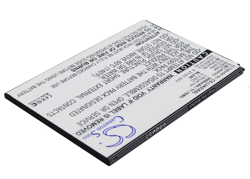 CS-LVA936SL : Battery for Lenovo A936 - Replaces Lenovo BL240