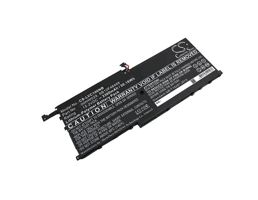 CS-LVC100NB : Battery for Lenovo ThinkPad X1 Carbon 2016, ThinkPad X1 Carbon, ThinkPad X1C yoga Carbon and others - Replaces Lenovo 00HW028, SB10F46466, 01AV409 and others