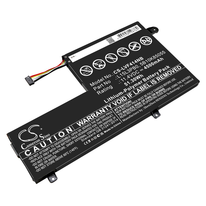 CS-LVF414NB : Battery for Lenovo Flex 4 1470, Flex 4 1480, 80SA0002US and others - Replaces Lenovo L15L3PB0, 5B10K85055, 5B10K84492 and others