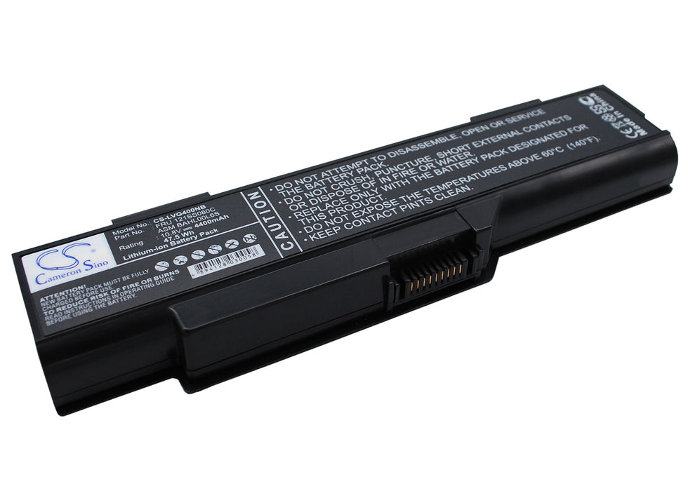 CS-LVG400NB : Battery for Lenovo 3000 G410, 3000 G400 14001, 3000 G400 2048 and others - Replaces Lenovo FRU 121SS080C, ASM BAHL00L6S, BAHL00L65