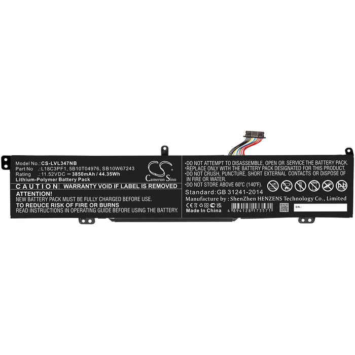 CS-LVL347NB : Battery for Lenovo Ideapad L340 17 Gaming, Ideapad L340-17irh 81ll001yge, Ideapad L340 15 Gaming and others - Replaces Lenovo L18C3PF1, 5B10T04976, SB10W67243