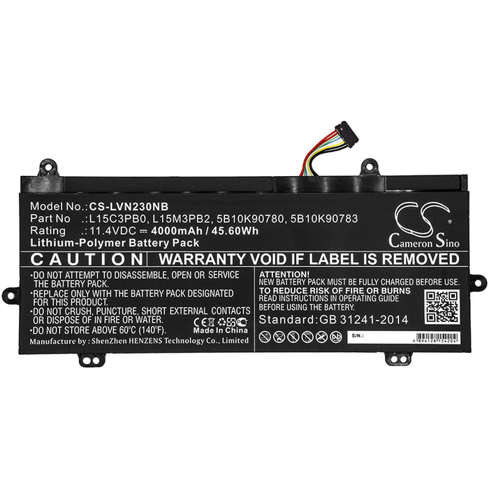 CS-LVN230NB : Battery for Lenovo Winbook N22, Winbook N23 - Replaces Lenovo L15M3PB2, 5B10K90780, L15C3PB0 and others