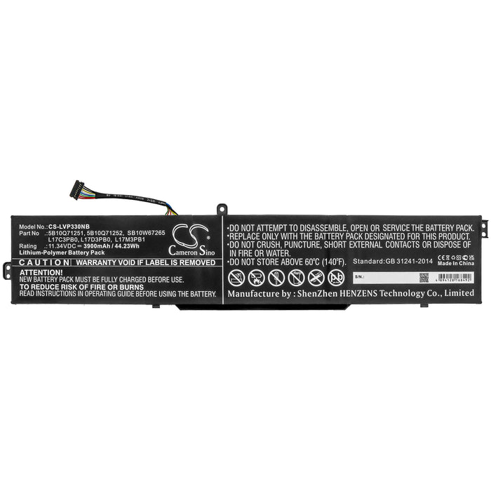 CS-LVP330NB : Battery for Lenovo IdeaPad 330-15ICH 81FK00A5AU, IdeaPad 330-15ICH-81FK0076MZ, IdeaPad 330-17ICH(81FL004NGE) and others - Replaces Lenovo 5B10Q71251, 5B10Q71252, 5B10Q71254 and others