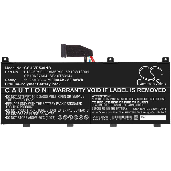 CS-LVP530NB : Battery for Lenovo Thinkpad P53, Thinkpad P53(20qna007cd), Thinkpad P53(20qna008cd) and others - Replaces Lenovo L18C6P90, L18M6P90, 5B10W13901 and others