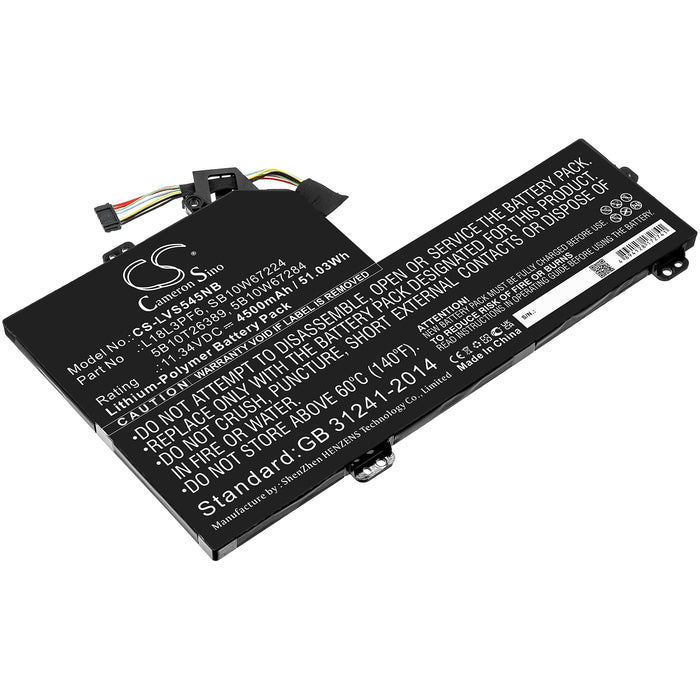 CS-LVS545NB : Battery for Lenovo Ideapad S540-15IWL GTX, Ideapad S540-15IWL - Replaces Lenovo L18L3PF6, SB10W67224, 5B10T26389 and others