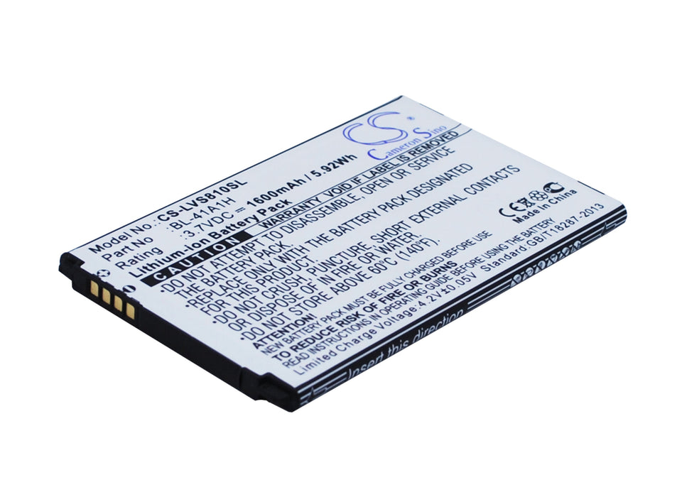 CS-LVS810SL : Battery for LG Transpyre, VS810, VS810PP and others - Replaces LG BL-41A1H, EAC62638301