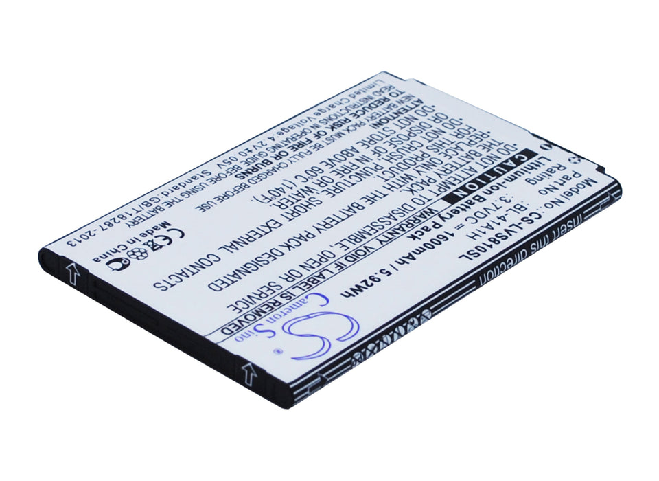 CS-LVS810SL : Battery for LG Transpyre, VS810, VS810PP and others - Replaces LG BL-41A1H, EAC62638301