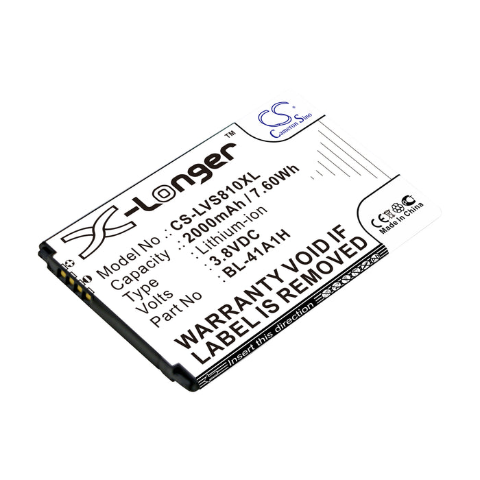 CS-LVS810XL : Battery for LG Transpyre, VS810, VS810PP and others - Replaces LG BL-41A1H, EAC62638301