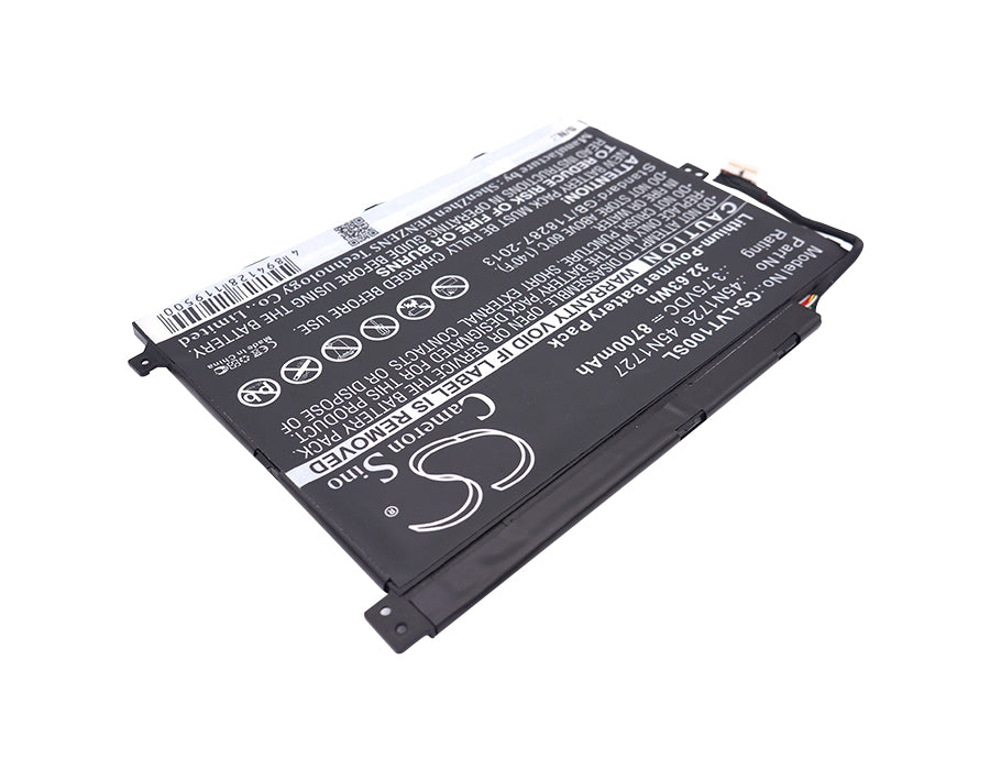 CS-LVT100SL : Battery for Lenovo Thinkpad 10, Z3795 - Replaces Lenovo 45N1726, 45N1727, 45N1728 and others