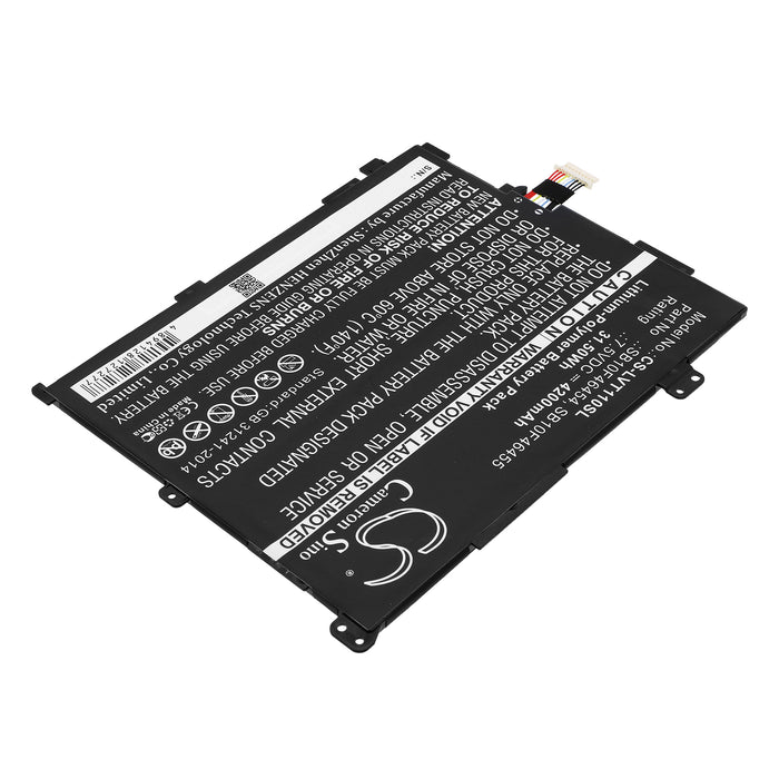 CS-LVT110SL : Battery for Lenovo Thinkpad 10 2nd, Thinkpad 10 20E3, Thinkpad 10 20E4 - Replaces Lenovo SB10F46454, SB10F46455, 00HW016 and others