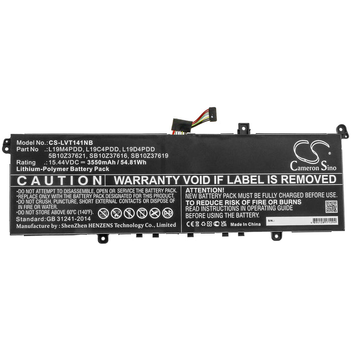 CS-LVT141NB : Battery for Lenovo ThinkBook 13s G2 ITL-20V9000LAU, ThinkBook 13s G2 ARE(20WC), ThinkBook 14s G2 ITL-20VA0006AU and others - Replaces Lenovo 5B10Z37621, L19C4PDD, L19D4PDD and others