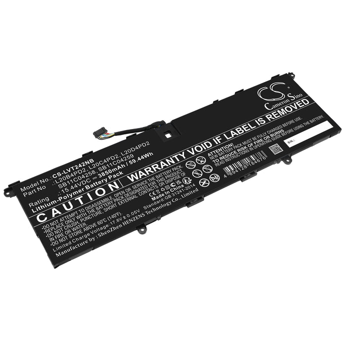 CS-LVT242NB : Battery for Lenovo ThinkBook 14p G2 ACH 20YN000LUS, ThinkBook 14p G2 ACH 20YN001DKR, ThinkBook 14p G2 ACH 20YN001VKR and others - Replaces Lenovo L20B4PD2, L20C4PD2, L20D4PD2 and others