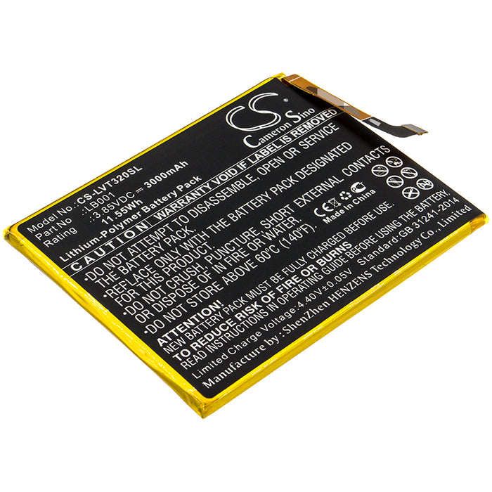 CS-LVT320SL : Battery for Lenovo K320T, PABY0001CN - Replaces Lenovo LB001