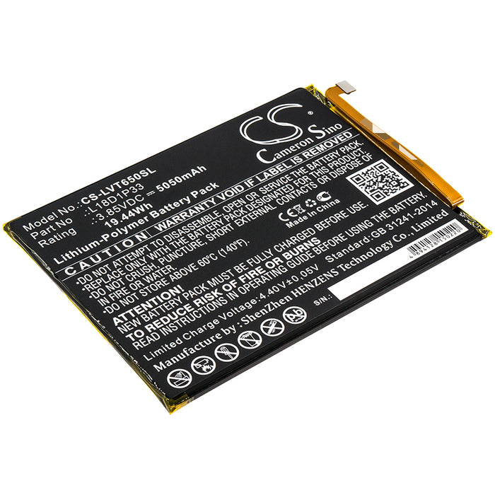 CS-LVT650SL : Battery for Lenovo Tab V7, PB-6505M - Replaces Lenovo L18D1P33